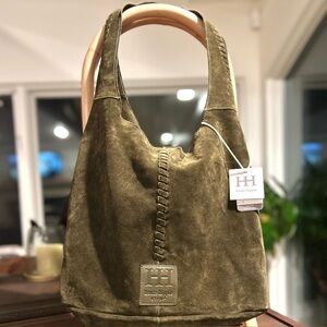 Haute Hippie, Festival Style, Suede Hobo with inside detachable pouch